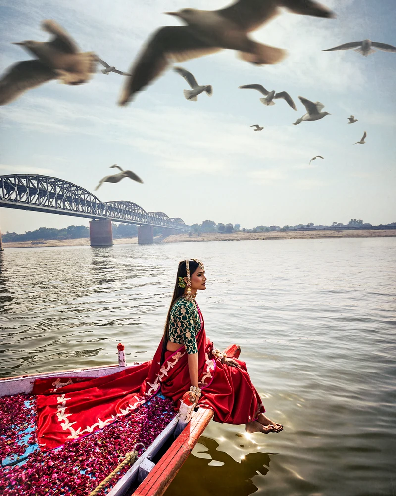 Red Banarasi Silk Saree